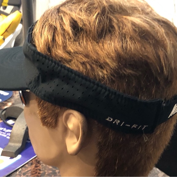 Nike Adult Unisex Performance Sports Dri-Fit Swoosh Adjustable Visor - Picture 3 of 16